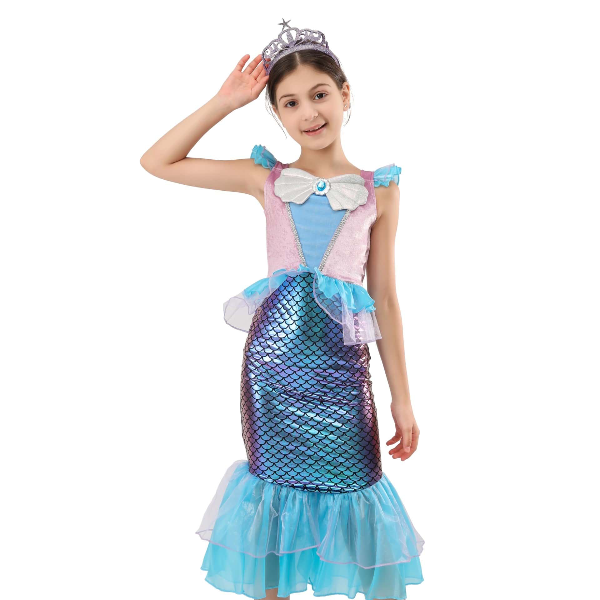 Mermaid princess dress6 Min